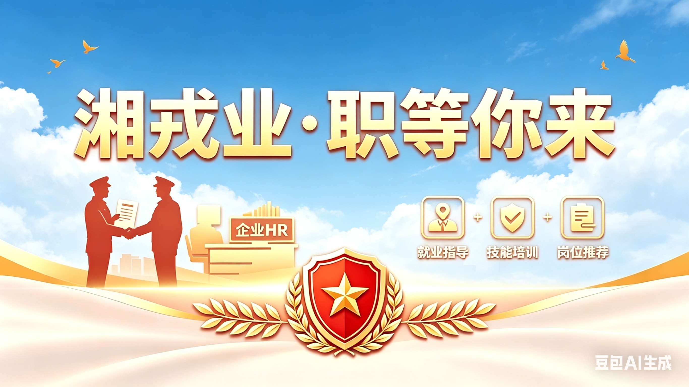 定向招聘退役军人+驻校教官